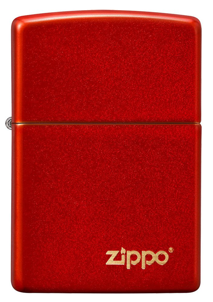 Classic Metallic Red Zippo Logo - 49475ZL