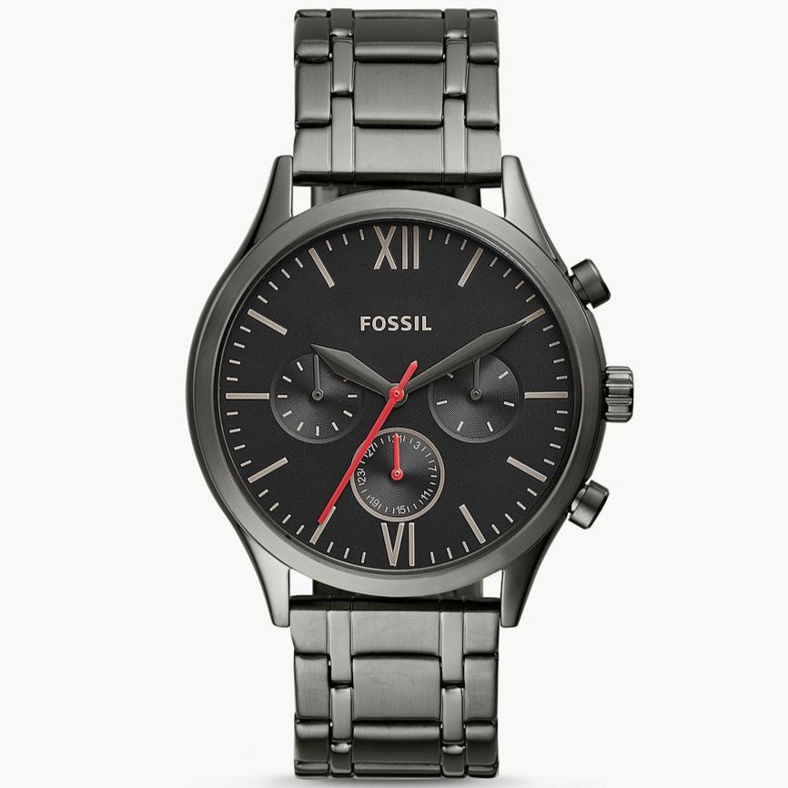Jam Tangan Fenmore Midsize Multifunction Black Stainless Steel