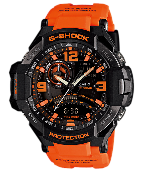 Shock Gravitymaster Ga Ga 1000 Red Casio G-Shock GA-1000-4B