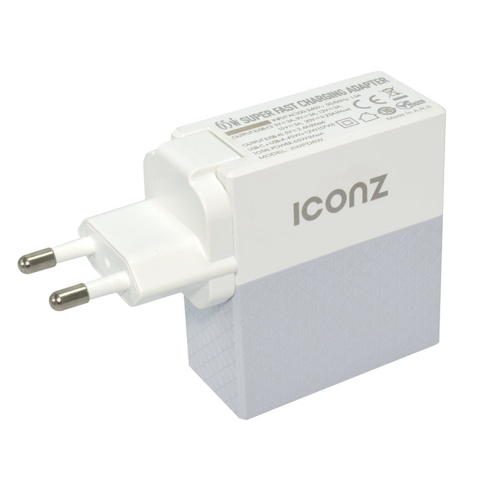 ICONZ PD Wall Charger 65 Watt - White