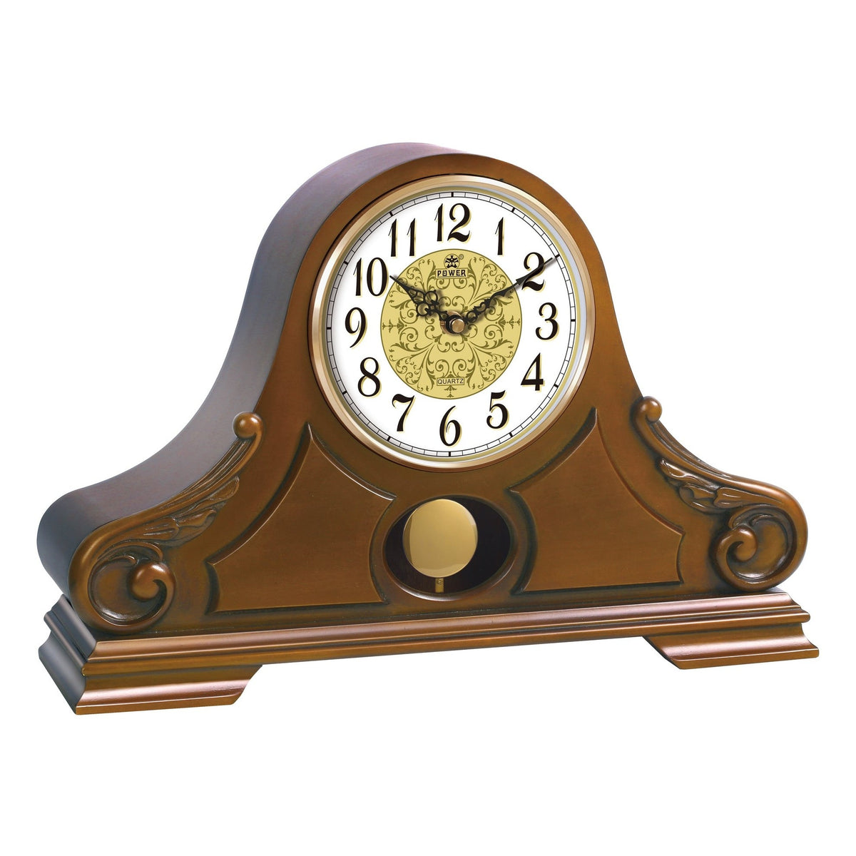 POWER Wooden Case Desk Clock 1453CPMKS