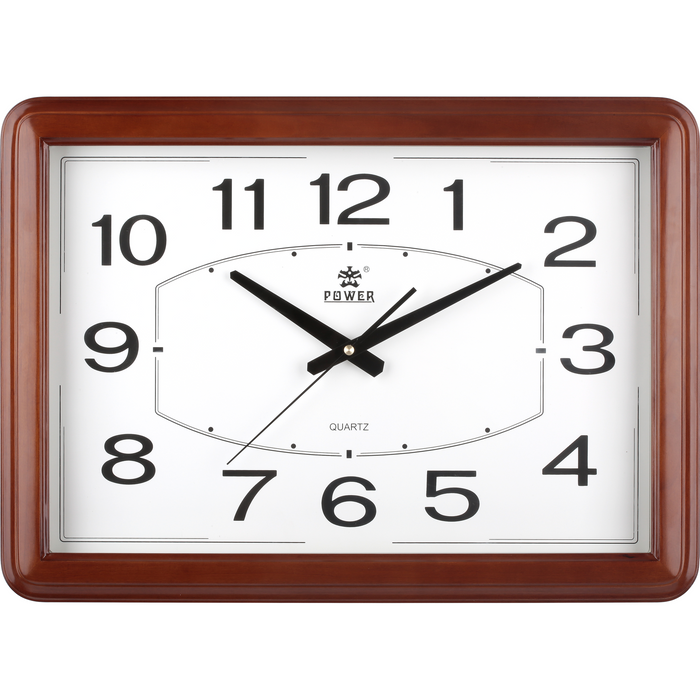 POWER Wooden Case Wall Clock 1801AKS