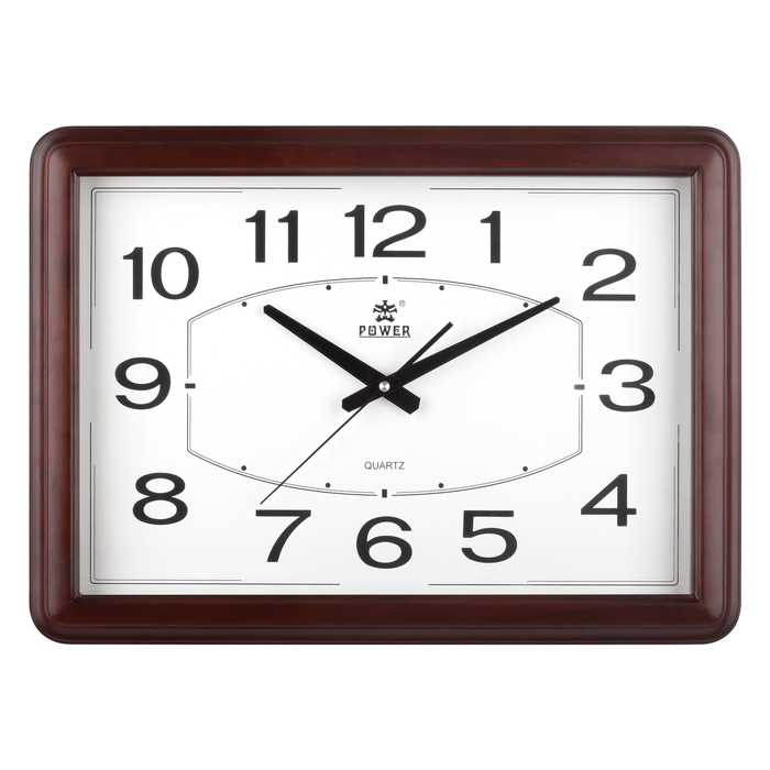 POWER Wooden Case Wall Clock 1801CKS