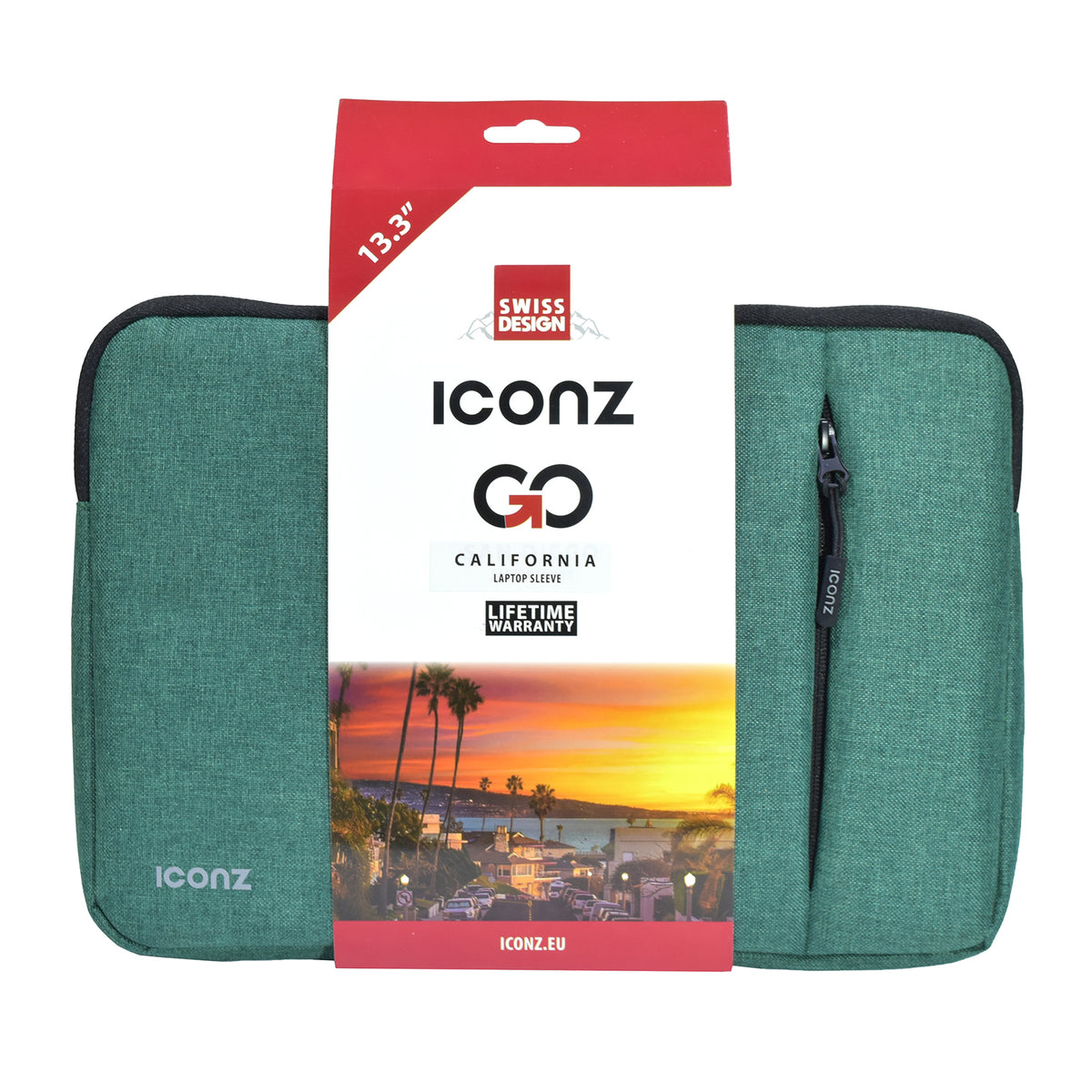 CALIFORNIA Laptop Sleeve 13.3 Green