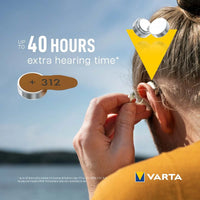 VARTA Hearing Aid Batteries 312 BLI 6