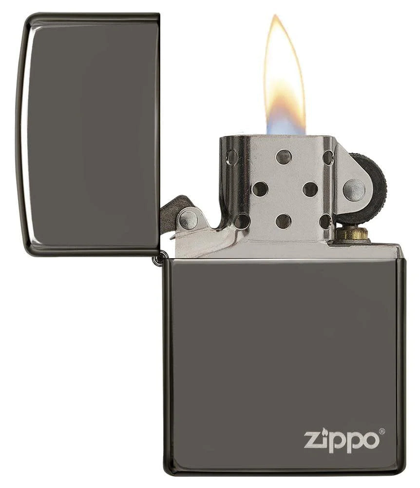 Classic Black Ice Zippo Logo - 150ZL