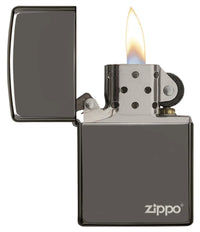 Classic Black Ice Zippo Logo - 150ZL
