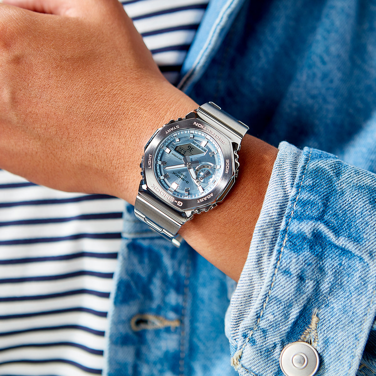 フルメタル&アイスブルー G-SHOCK［美品］ GM-2110D-2ADR G-SHOCK G-STEEL GM-2110D-2ADR – GC Shop Egypt