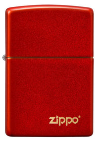 Classic Metallic Red Zippo Logo - 49475ZL