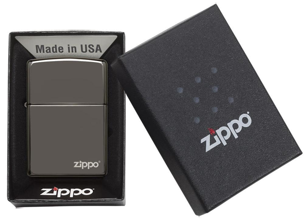 Classic Black Ice Zippo Logo - 150ZL