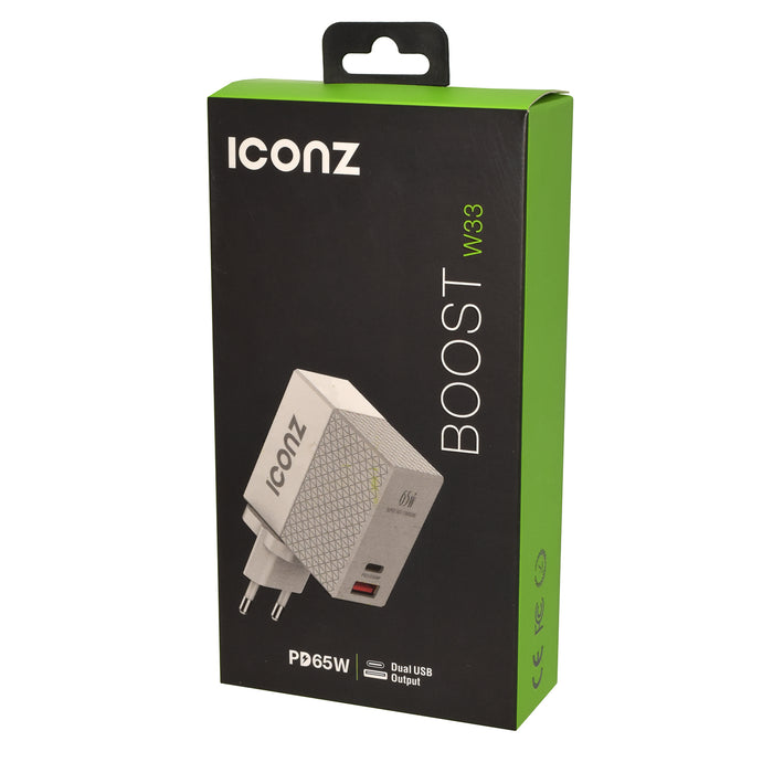 ICONZ PD Wall Charger 65 Watt - White