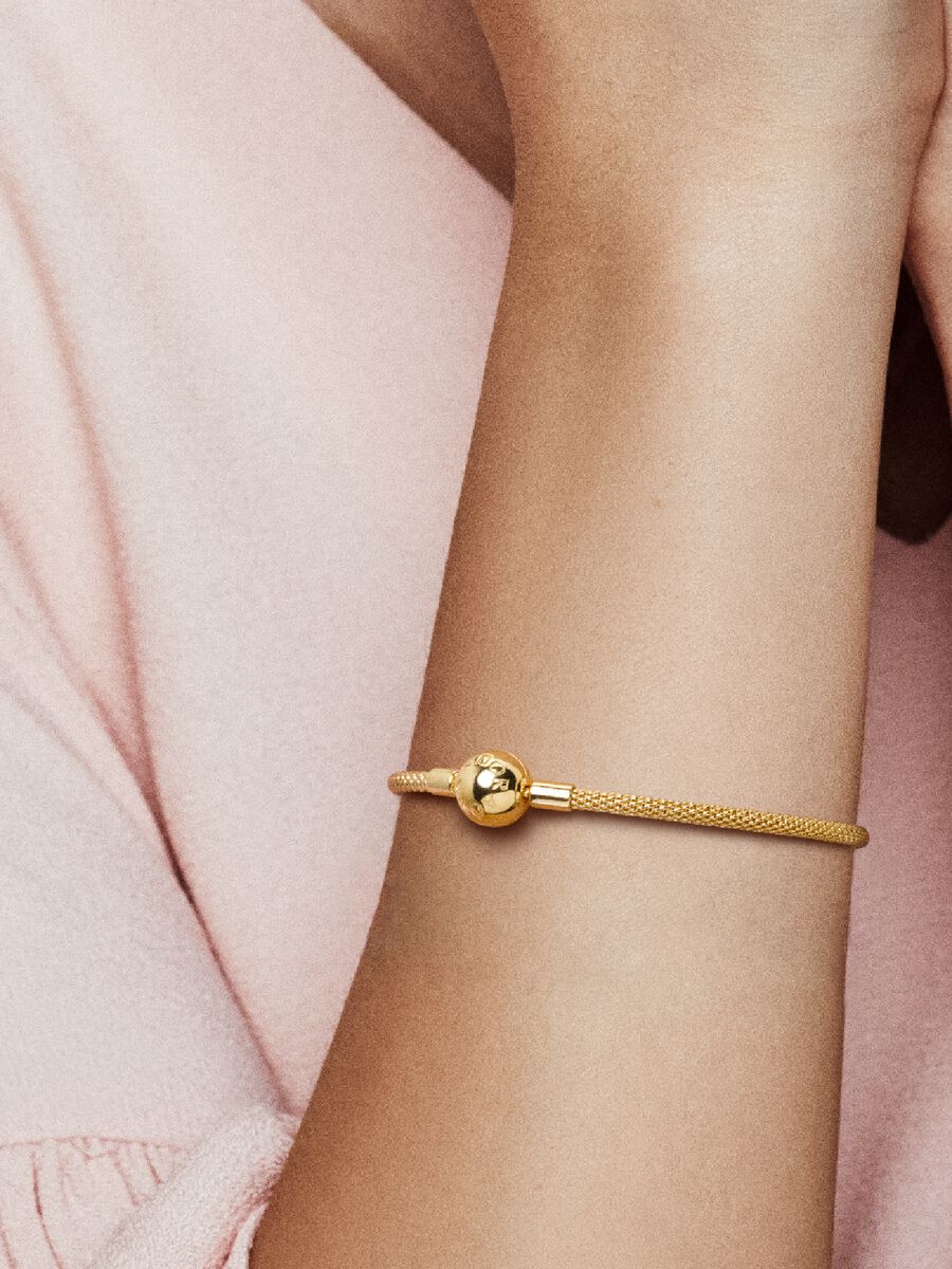 Pandora Shine 14k gold-plated mesh bracelet 566543 – GC Shop Egypt