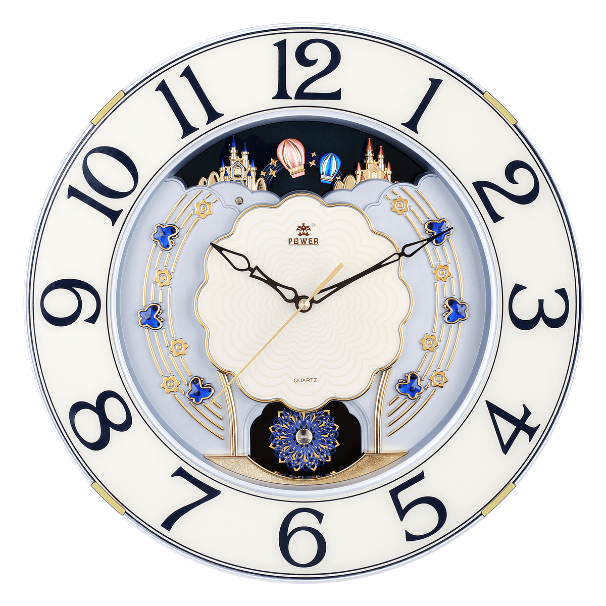 POWER Magic Motion Wall Clock 6138GPMKS