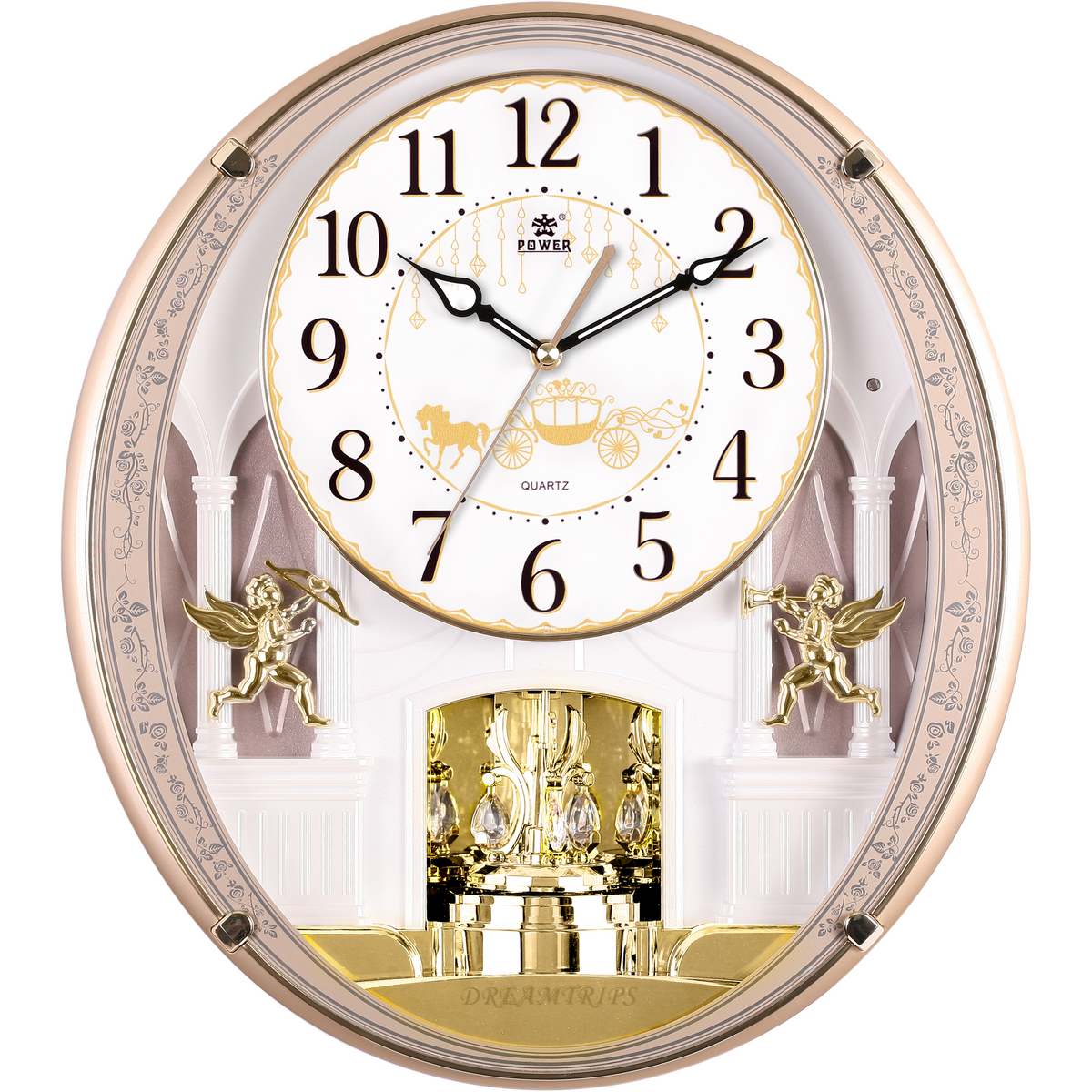 POWER Magic Motion Wall Clock 6241CRMKS