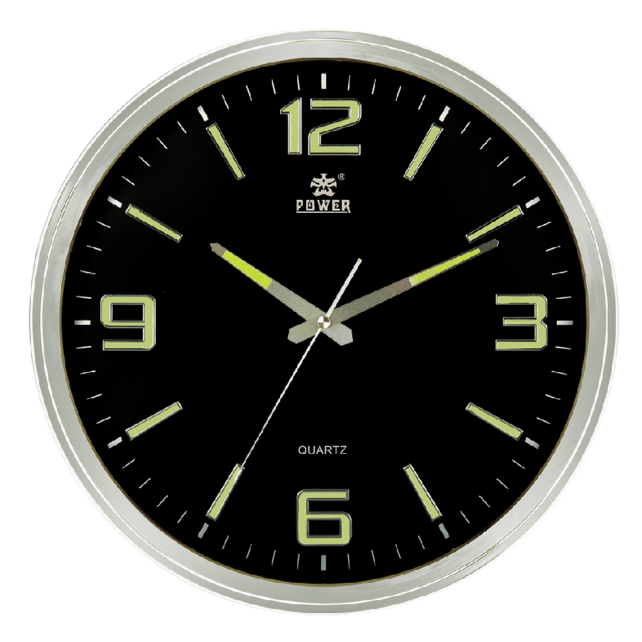 POWER Wall Clock 923BLKST