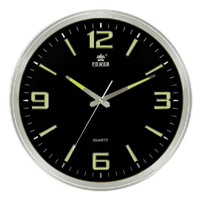 POWER Wall Clock 923BLKST