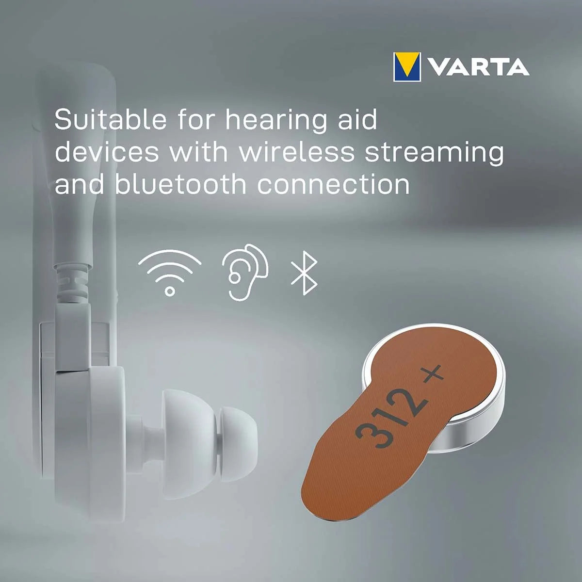 VARTA Hearing Aid Batteries 312 BLI 6
