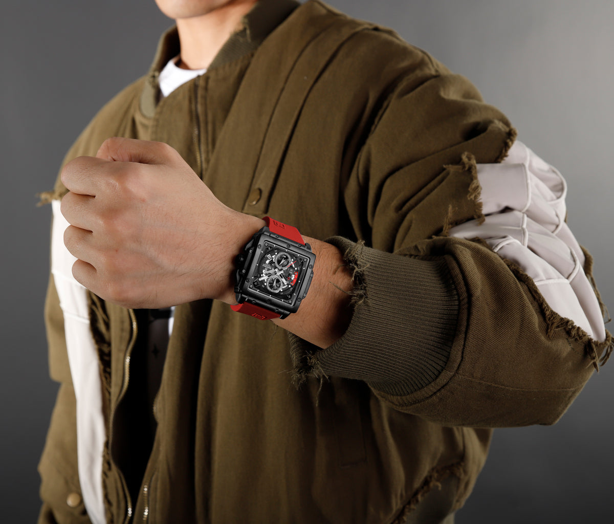NAVIFORCE NF8064 B/B/R Men Watch