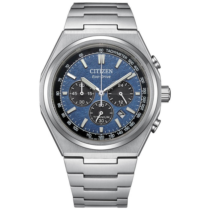 CITIZEN CA4610-85L Zenshin Eco-Drive Chrono Super Titanium