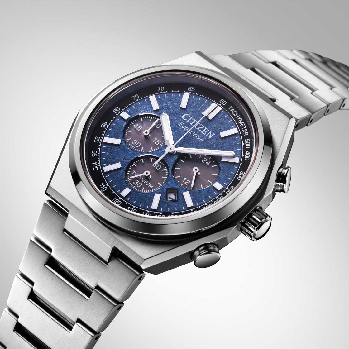 CITIZEN CA4610-85L Zenshin Eco-Drive Chrono Super Titanium