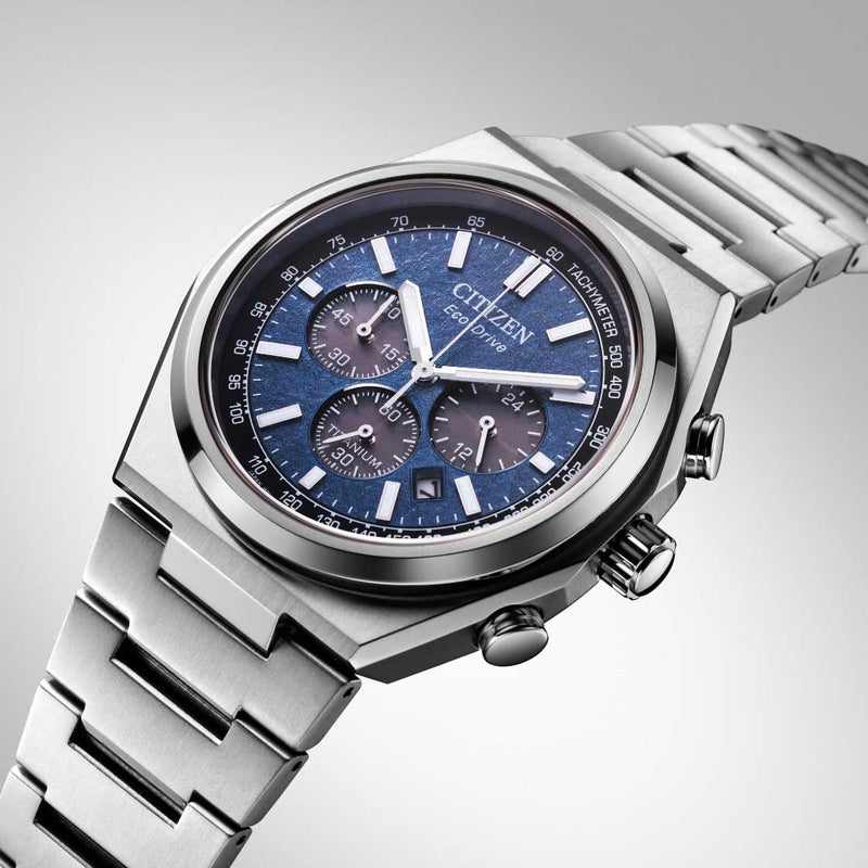 CITIZEN CA4610-85L Zenshin Eco-Drive Chrono Super Titanium