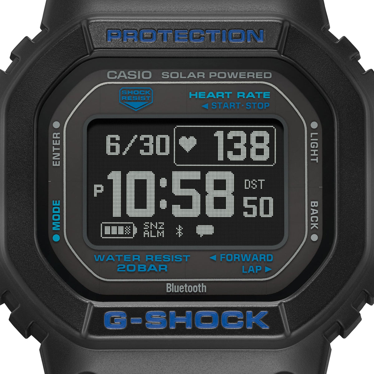 DW-H5600-1A2DR | G-SQUAD with Heart Rate Monitor