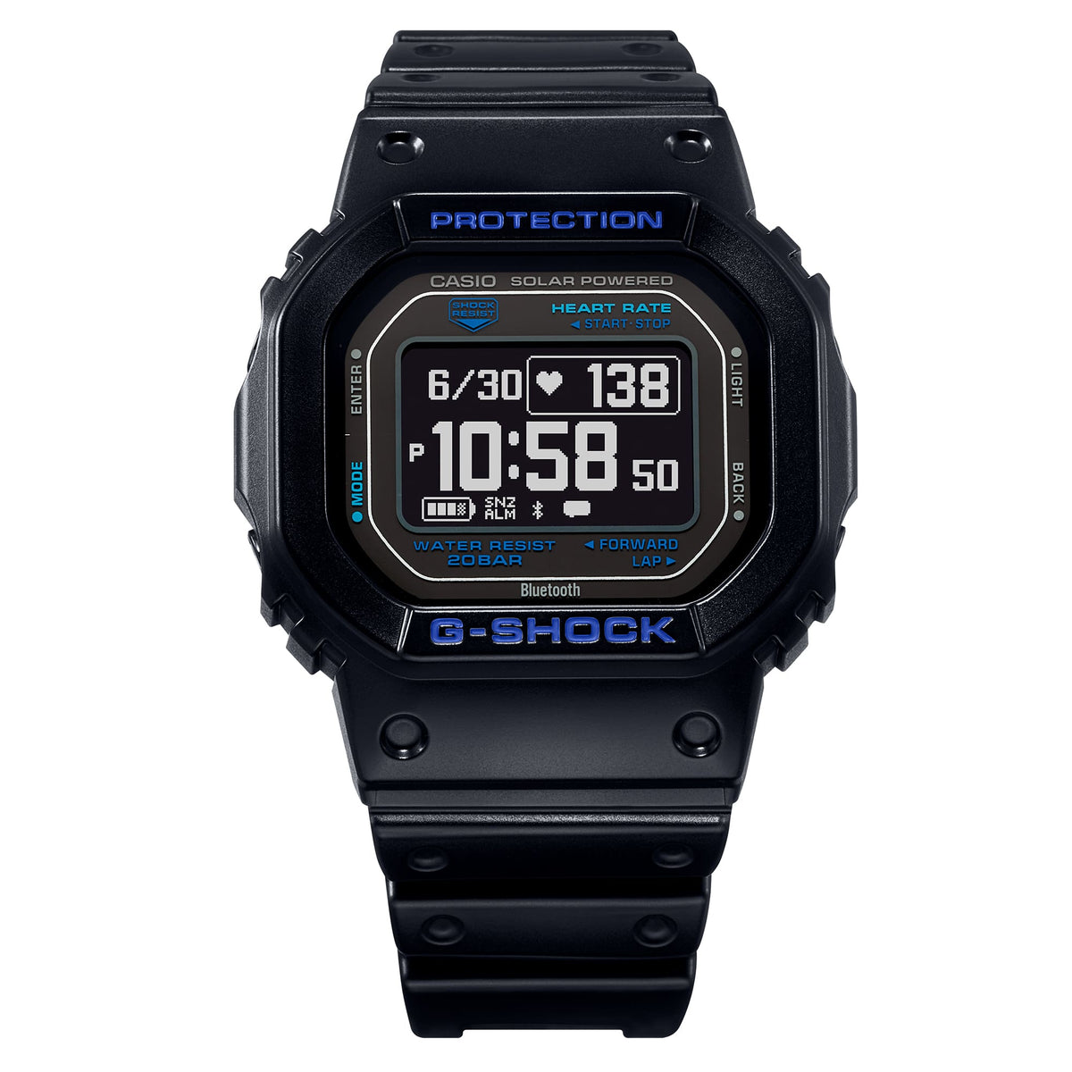 DW-H5600-1A2DR | G-SQUAD with Heart Rate Monitor