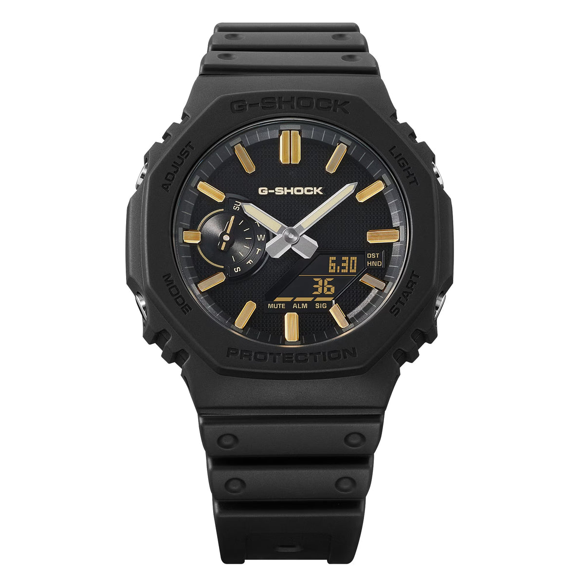 G-SHOCK GA-2100LXB-1A9DR LUXE BLACK Octagonal Bezel