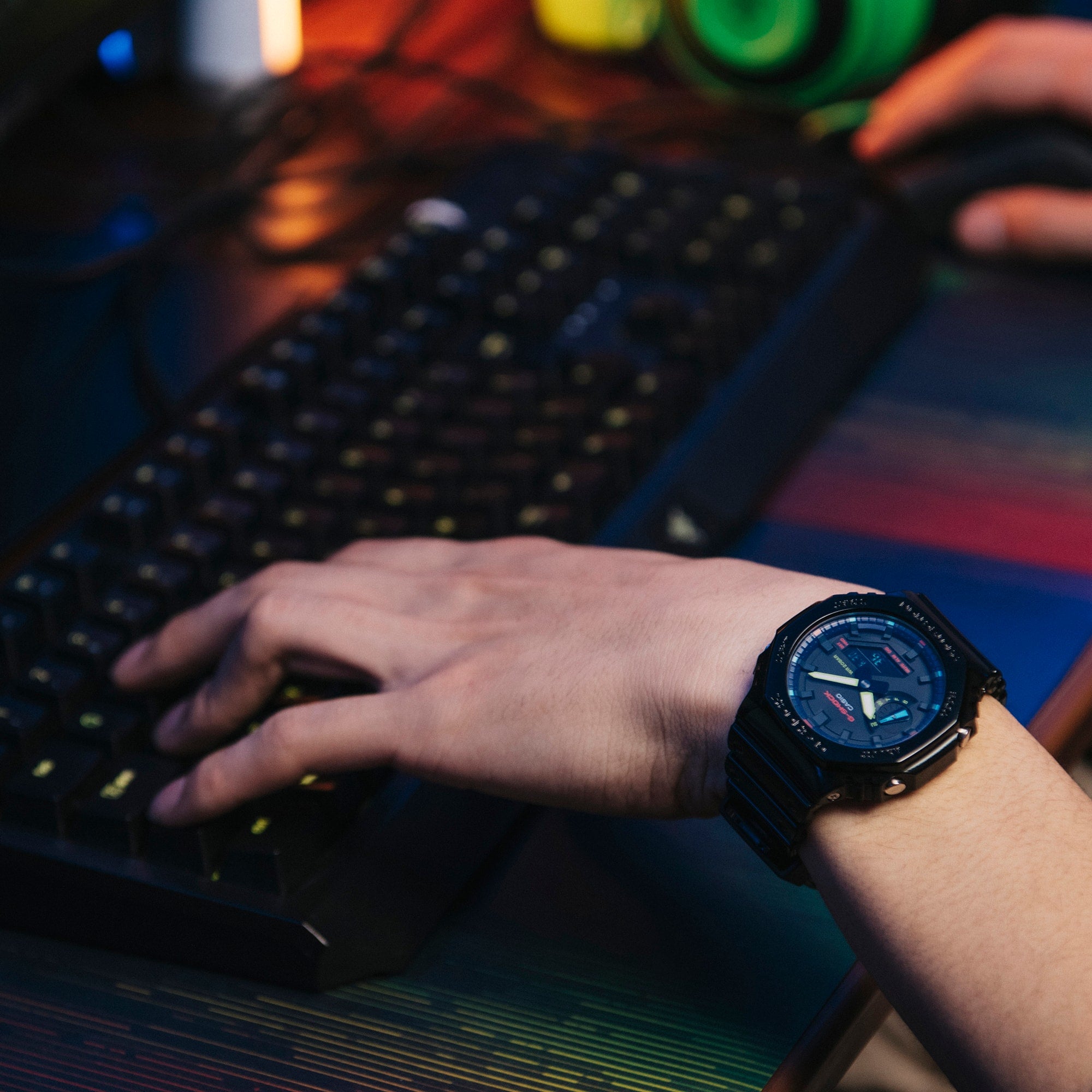 G-SHOCK GA-2100RGB-1ADR Octagonal Bezel – GC Shop Egypt