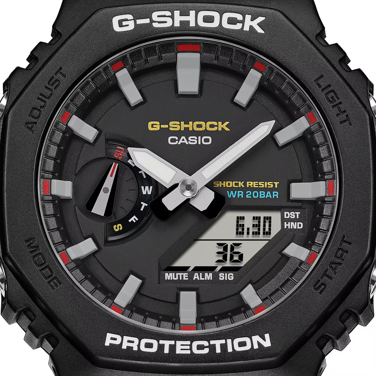 G-SHOCK GA-2100RL-1ADR Octagonal Bezel