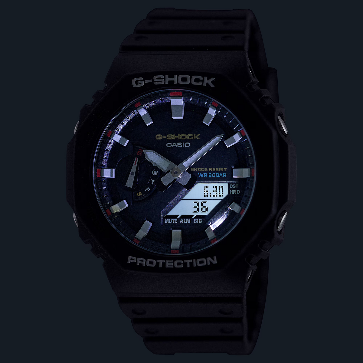 G-SHOCK GA-2100RL-1ADR Octagonal Bezel