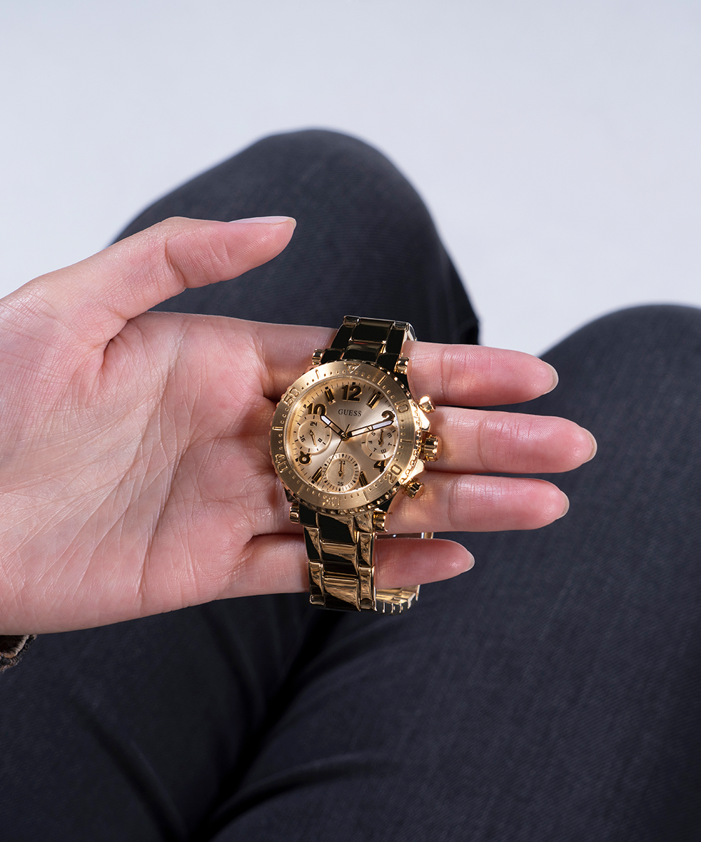 腕時計 ゲス GUESS GW0465L1 GUESS Ladies 36mm Watch - Gold Tone Strap Champagne Dial Gold Tone Case GUESS COSMIC GW0465L1 \u2013 GC Shop Egypt