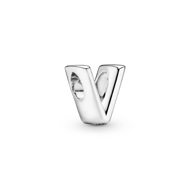 Letter V silver charm – GC Shop Egypt