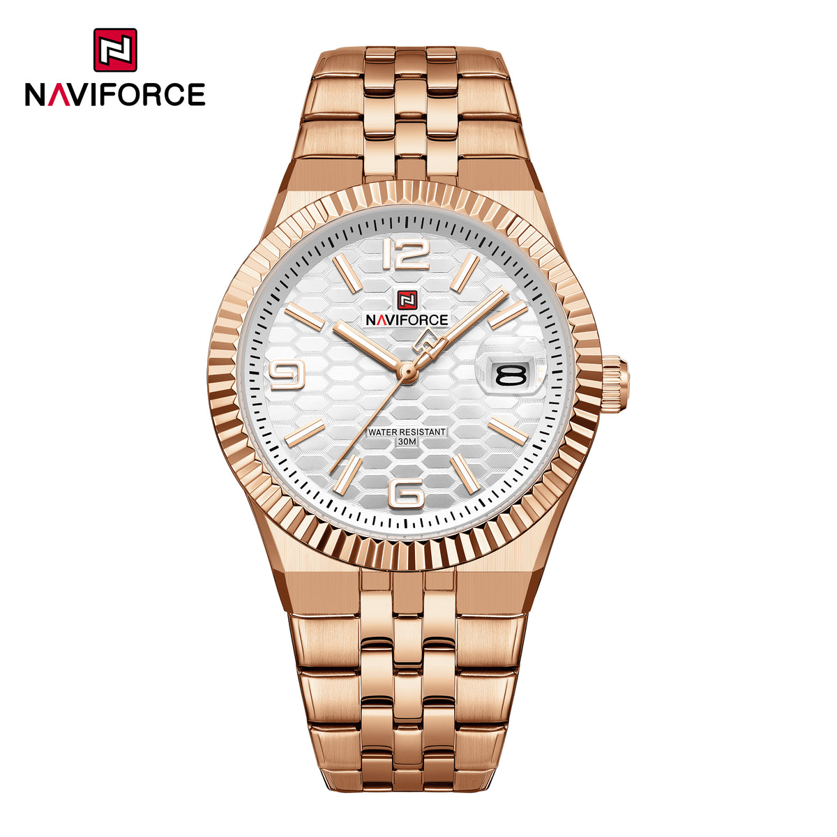 NAVIFORCE NF9277 RG/W/RG Men Watch