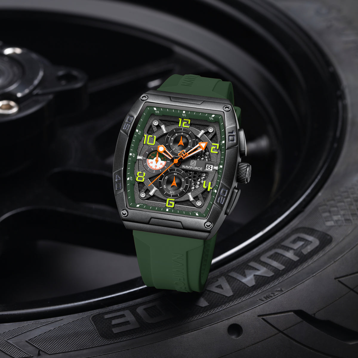 NAVIFORCE NF8052 B/GN/GN Men Watch