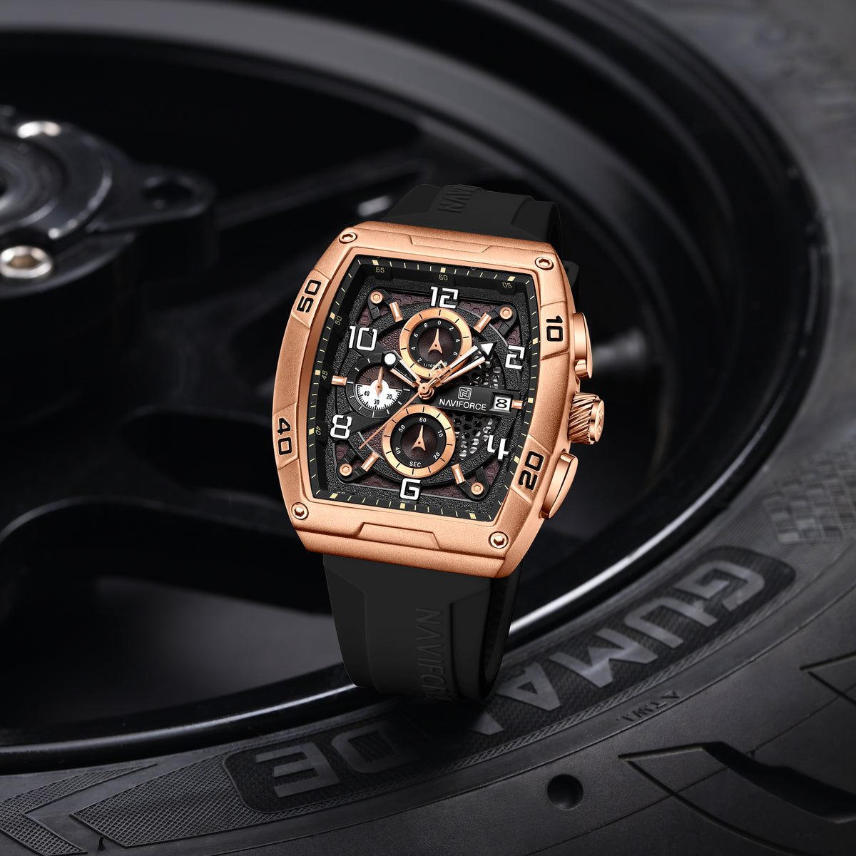 NAVIFORCE NF8052 RG/CE/B Men Watch