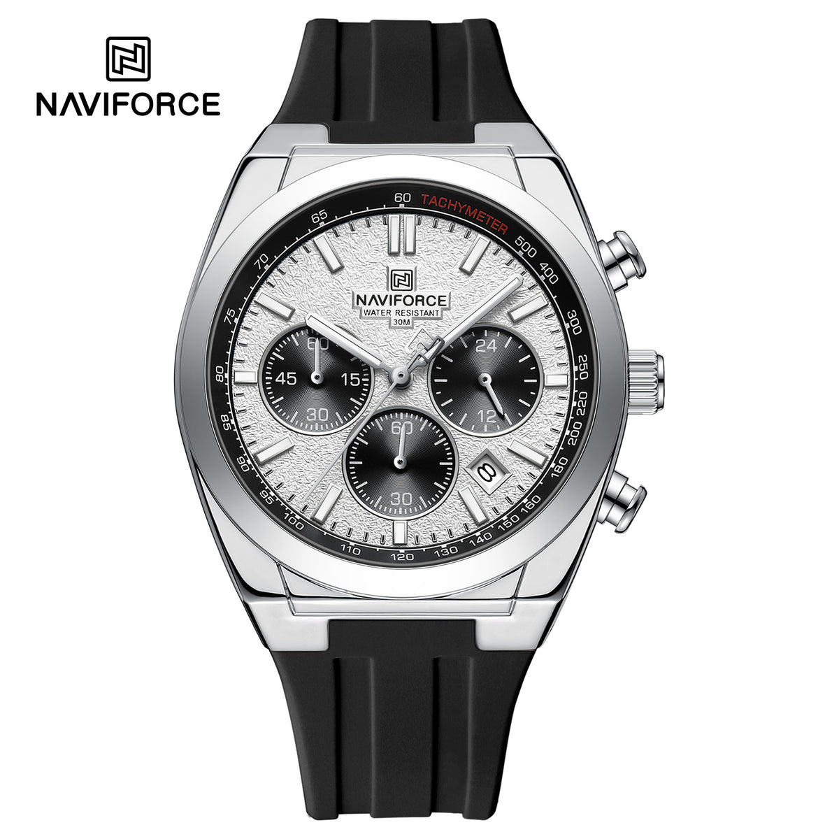NAVIFORCE NF8080 S/W/B Men Watch