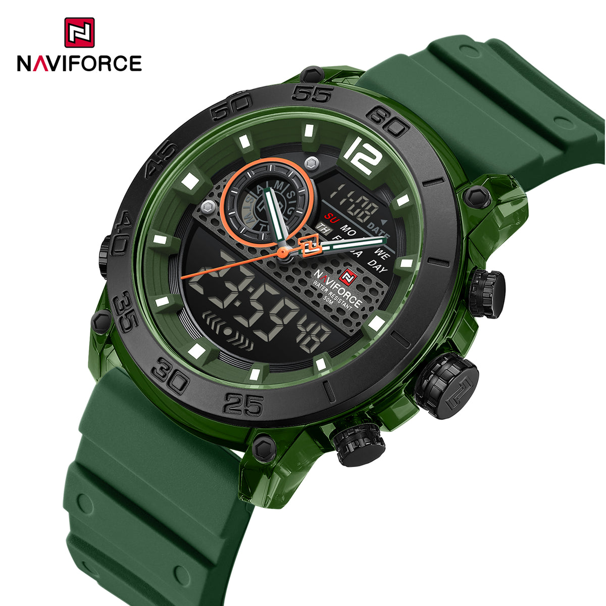NAVIFORCE NF6104 GN/W/GN Men Watch