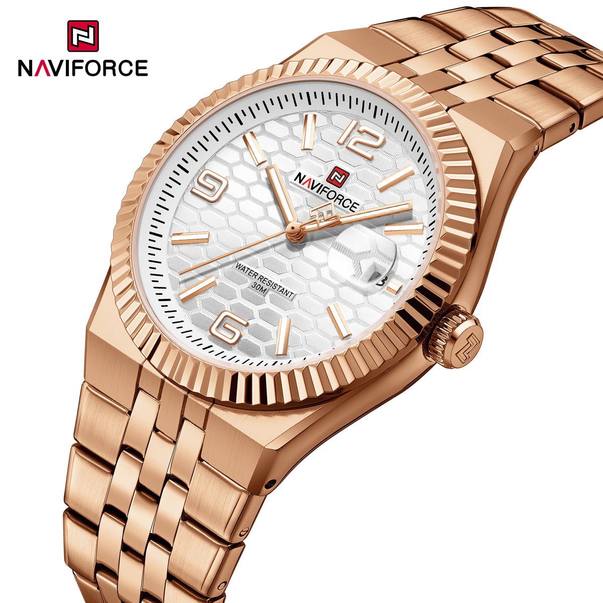 NAVIFORCE NF9277 RG/W/RG Men Watch