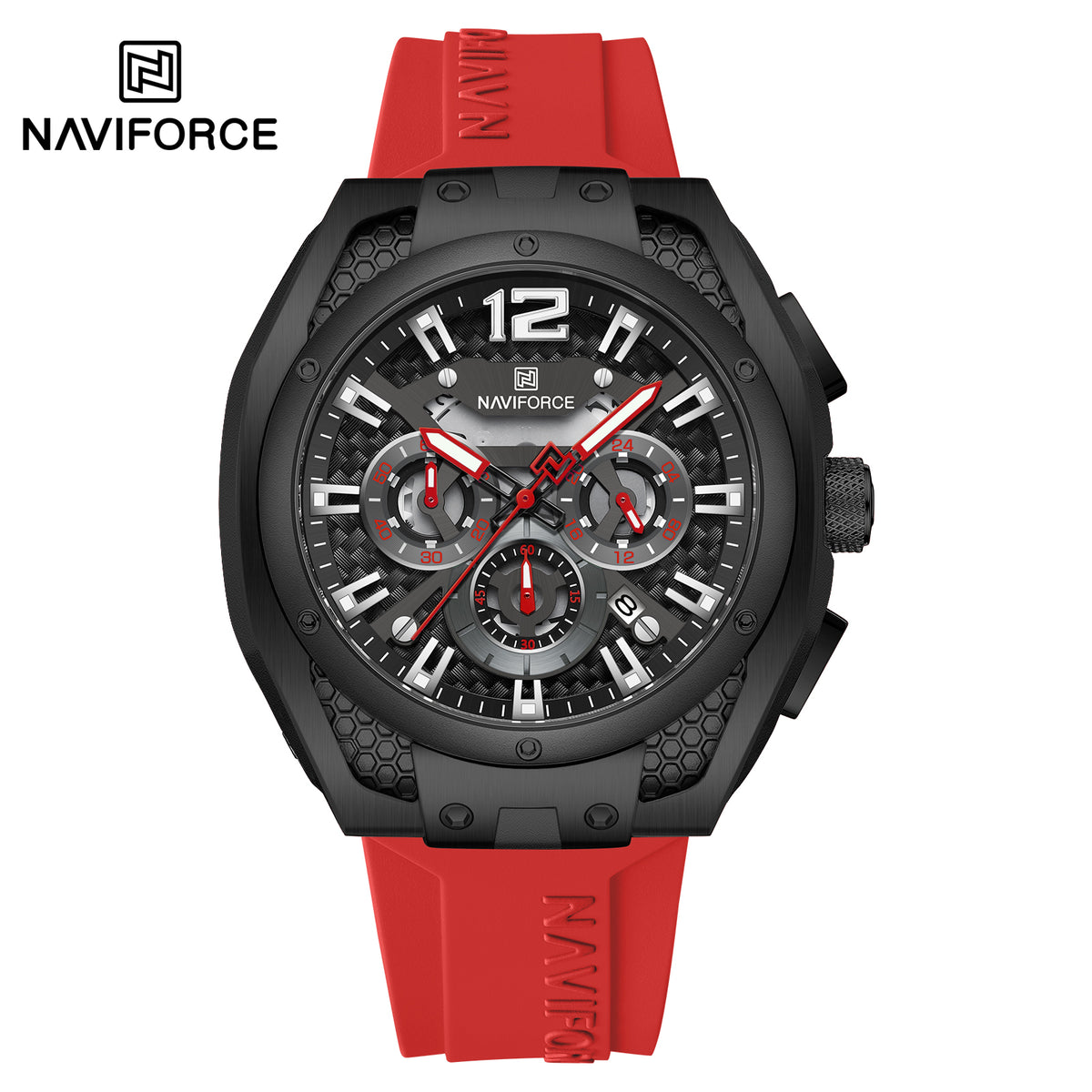 NAVIFORCE NF8063 B/B/R Men Watch