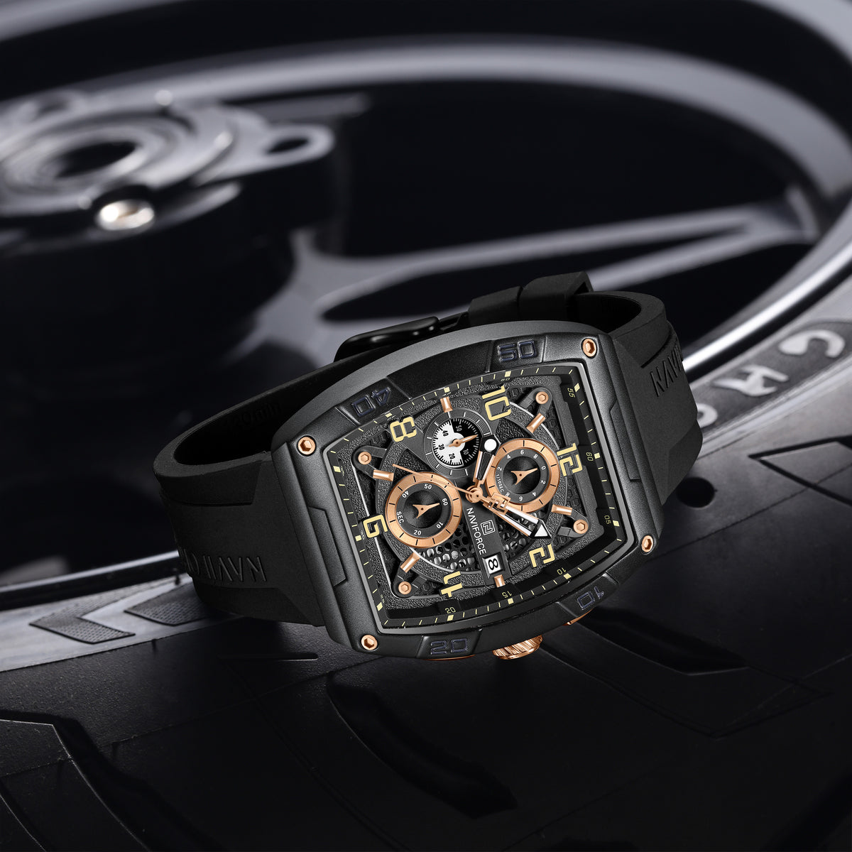 NAVIFORCE NF8052 B/RG/B Men Watch