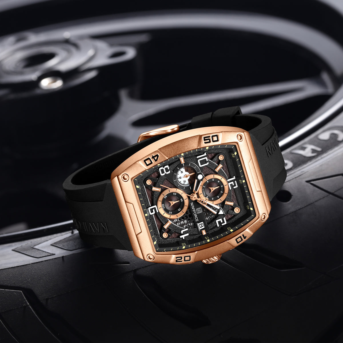 NAVIFORCE NF8052 RG/CE/B Men Watch