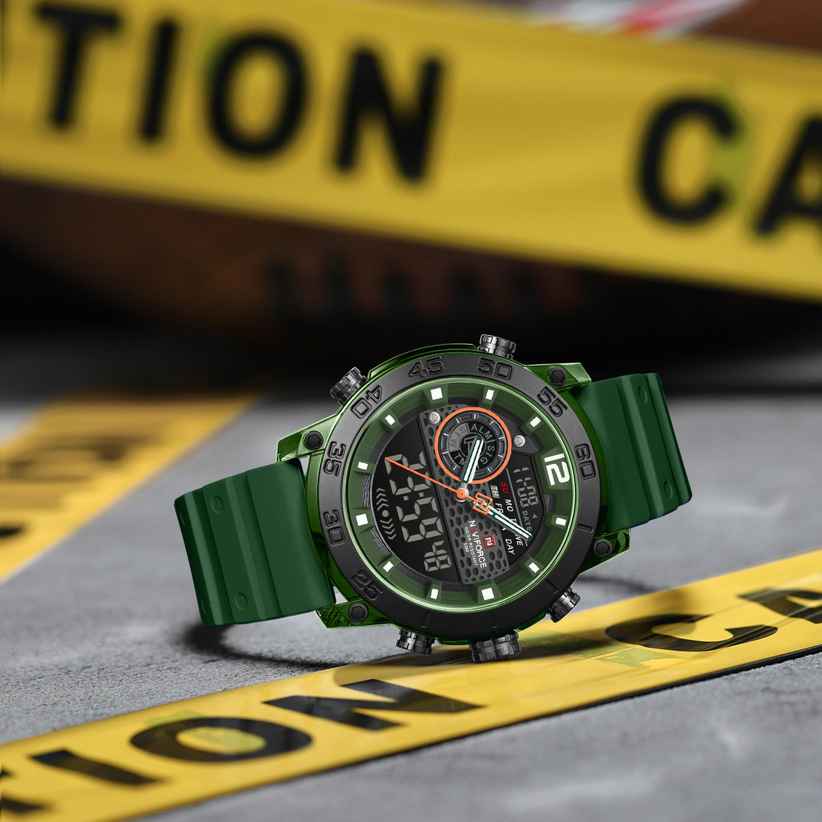 NAVIFORCE NF6104 GN/W/GN Men Watch