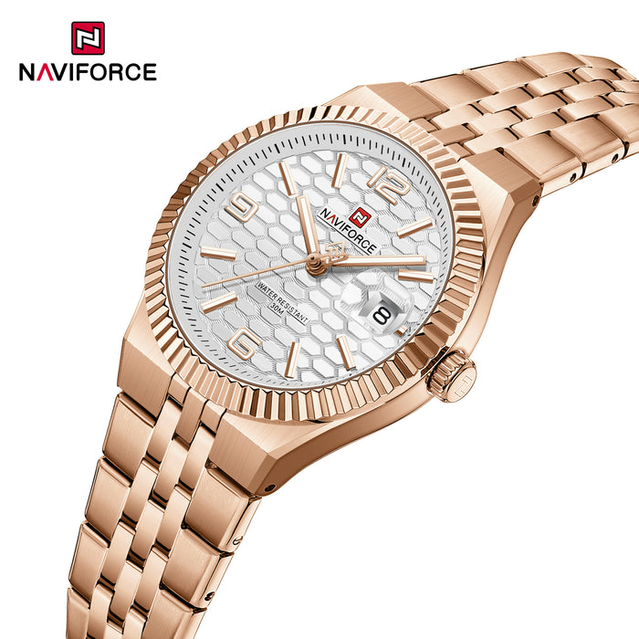 NAVIFORCE NF5079 RG/W/RG Women Watch