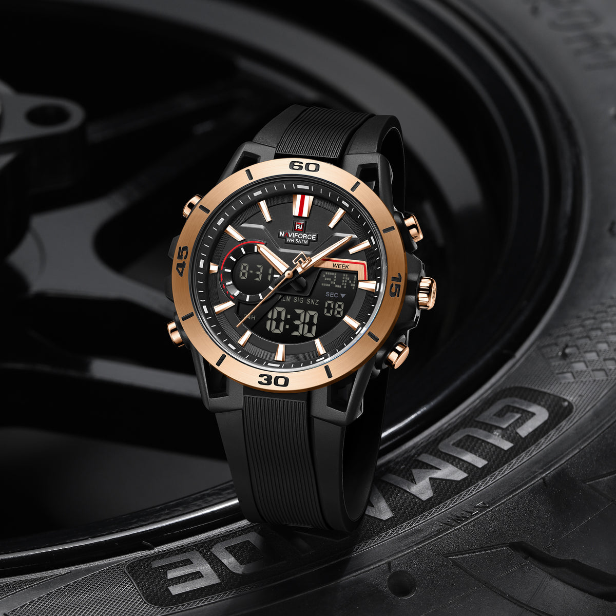 NAVIFORCE NF7135 B/RG/B Men Watch
