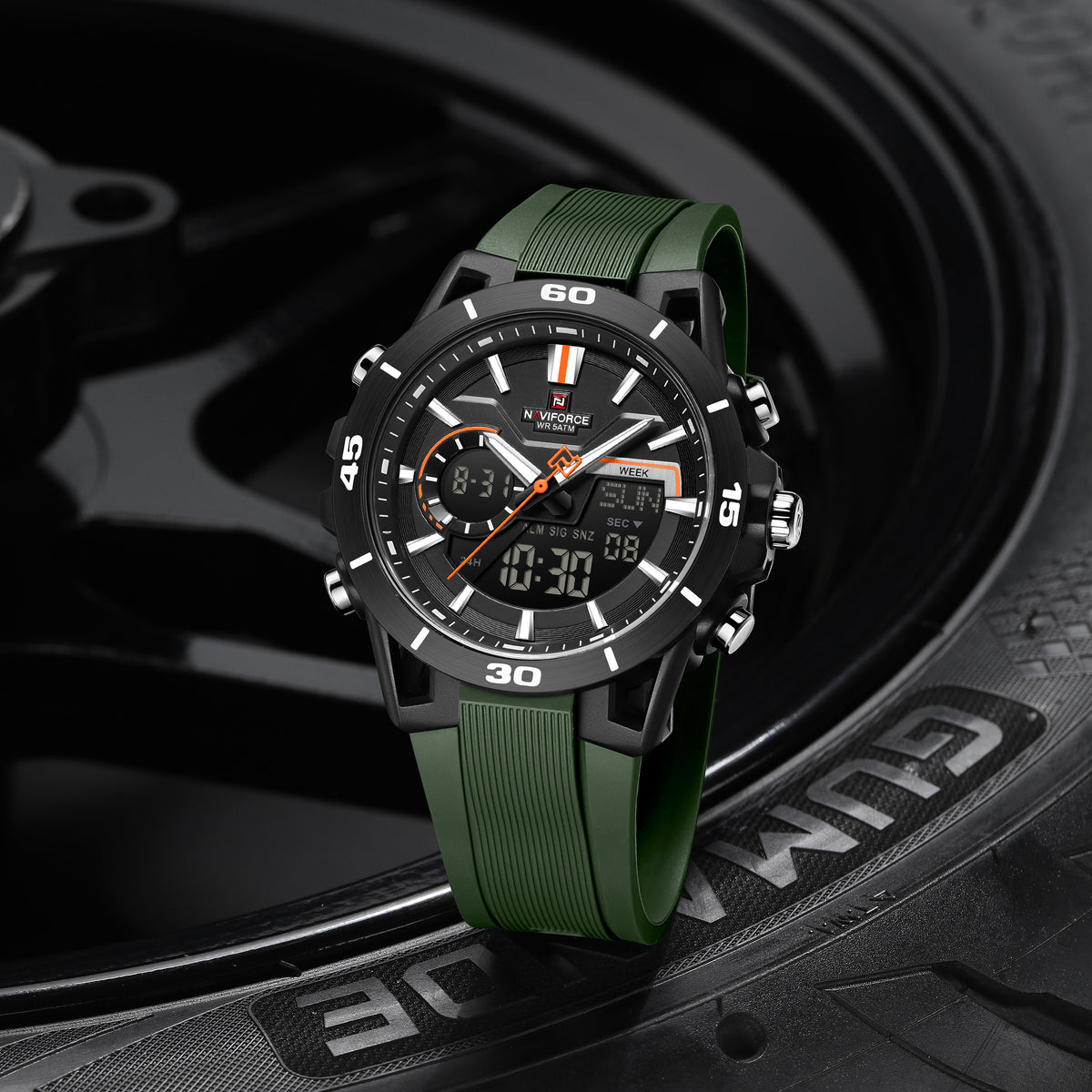 NAVIFORCE NF7135 B/B/GN Men Watch