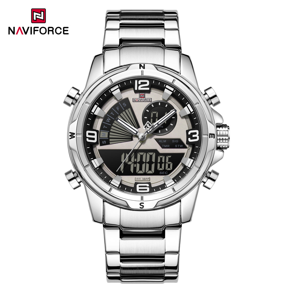 NAVIFORCE NF9257 S/GY/S Men Watch