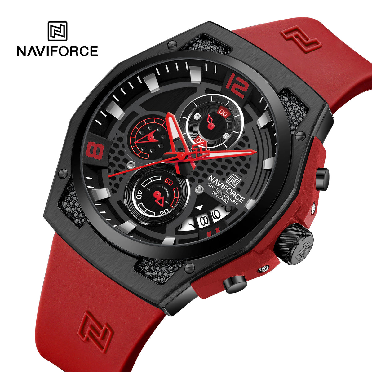 NAVIFORCE NF8051T B/B/R Men Watch