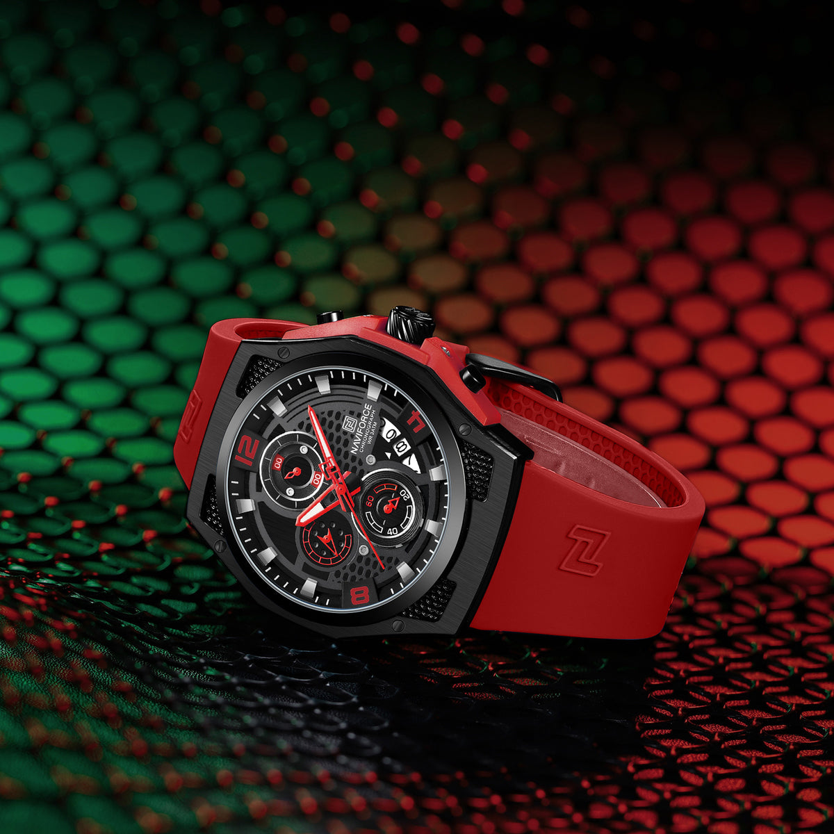 NAVIFORCE NF8051T B/B/R Men Watch