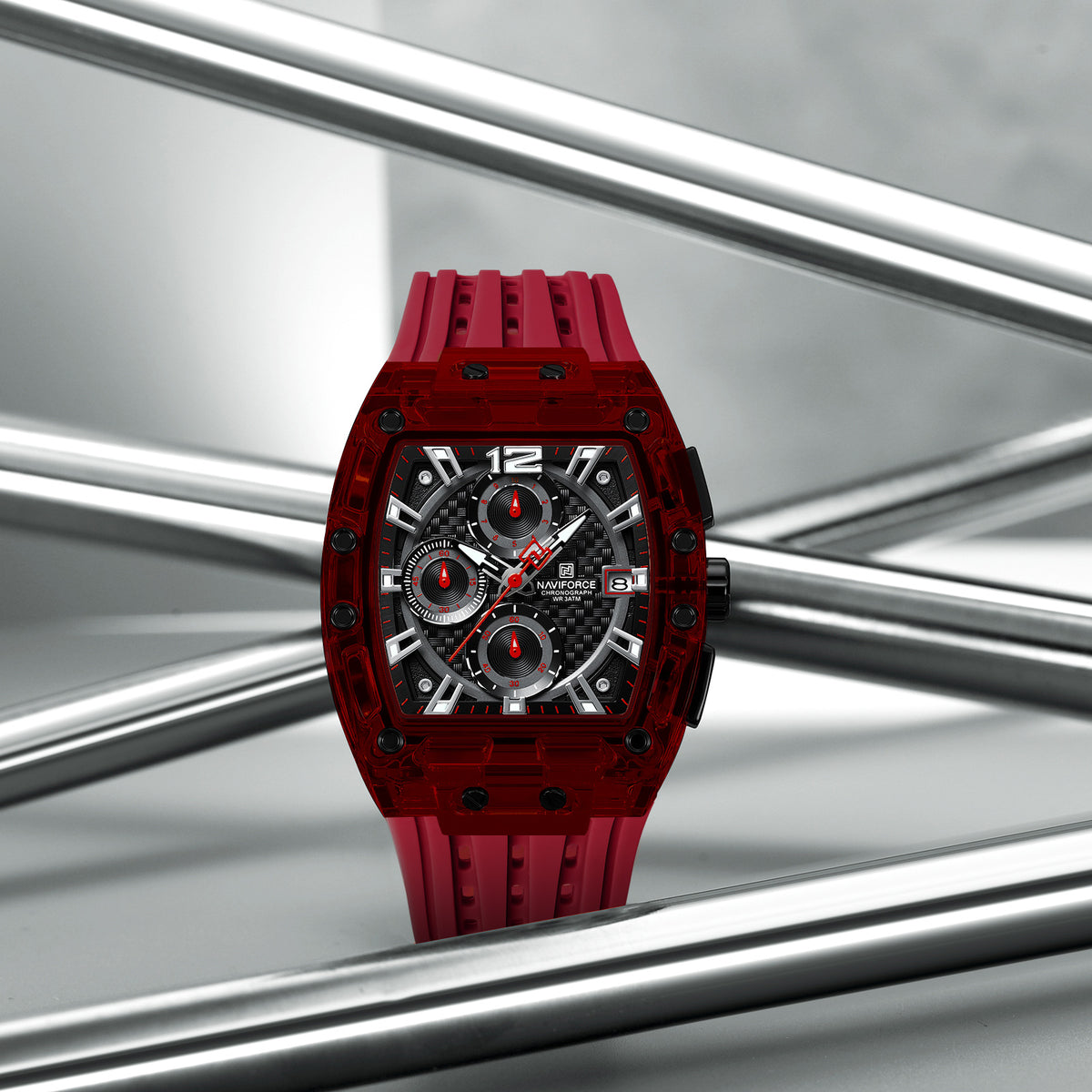 NAVIFORCE NF7105 R/B/R Men Watch
